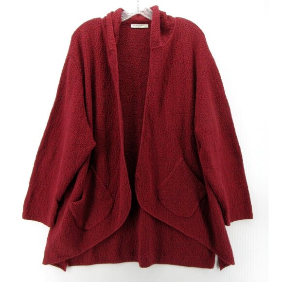 Margaret Winters Sweater Medium Open Cardigan Art Pockets Oversized - Picture 1 of 10
